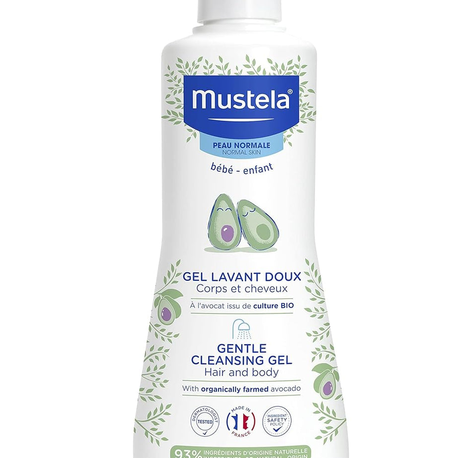 Mustela Gentle Cleansing Gel Hair & Body with Organic Avocado - 500ml