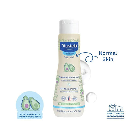 Mustela Gentle Shampoo with Organic Avocado - 200ml