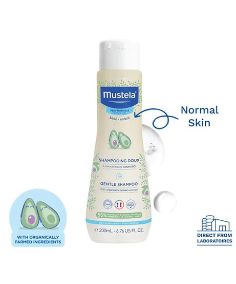 Mustela Gentle Shampoo with Organic Avocado - 200ml - MINIMEE KIDS