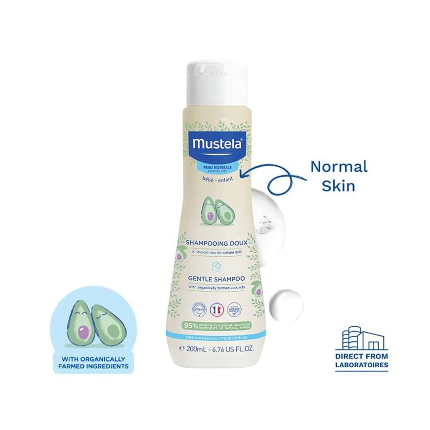 Mustela Gentle Shampoo with Organic Avocado - 200ml