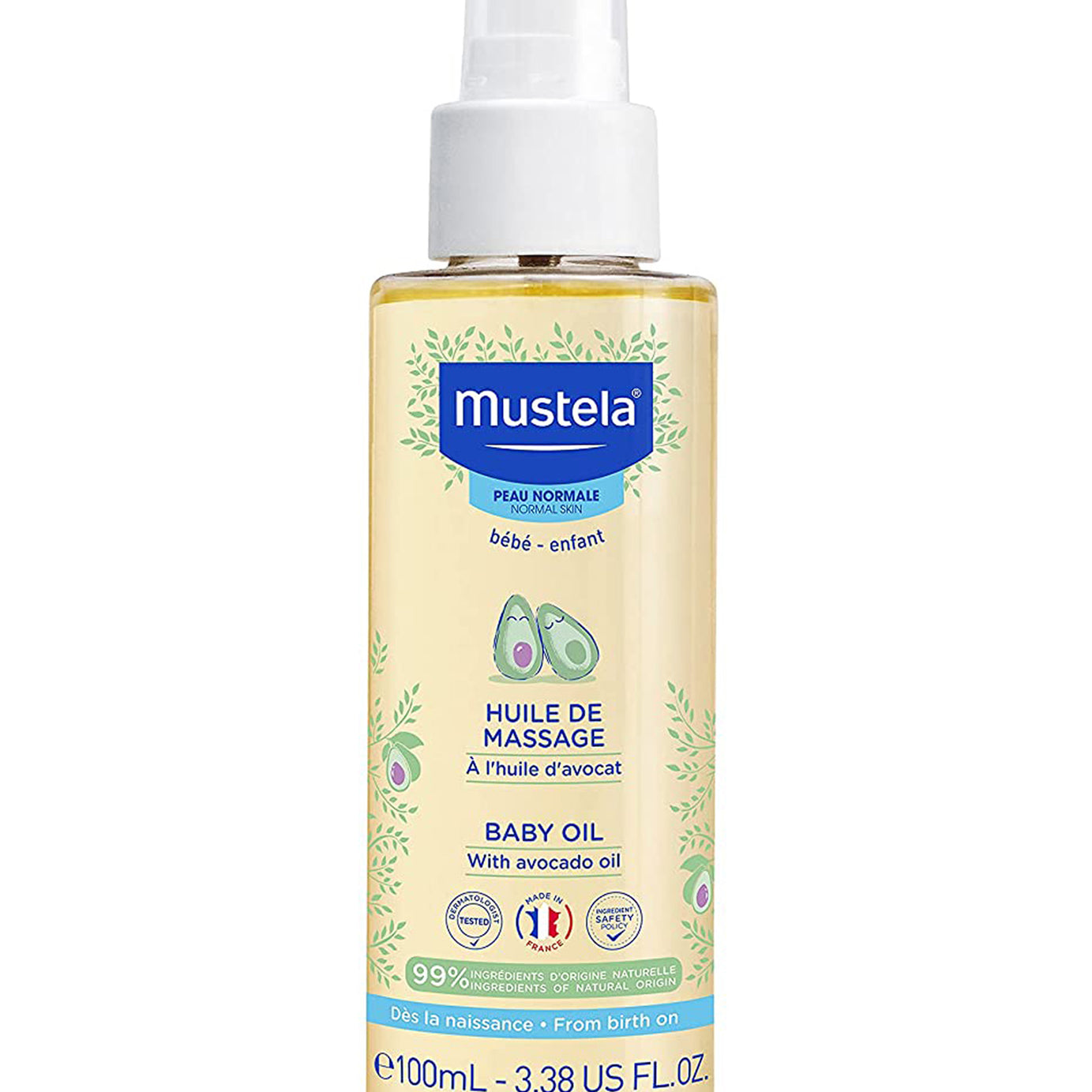 Mustela Huile De Massage Baby Oil with Avocado oil - 100ml