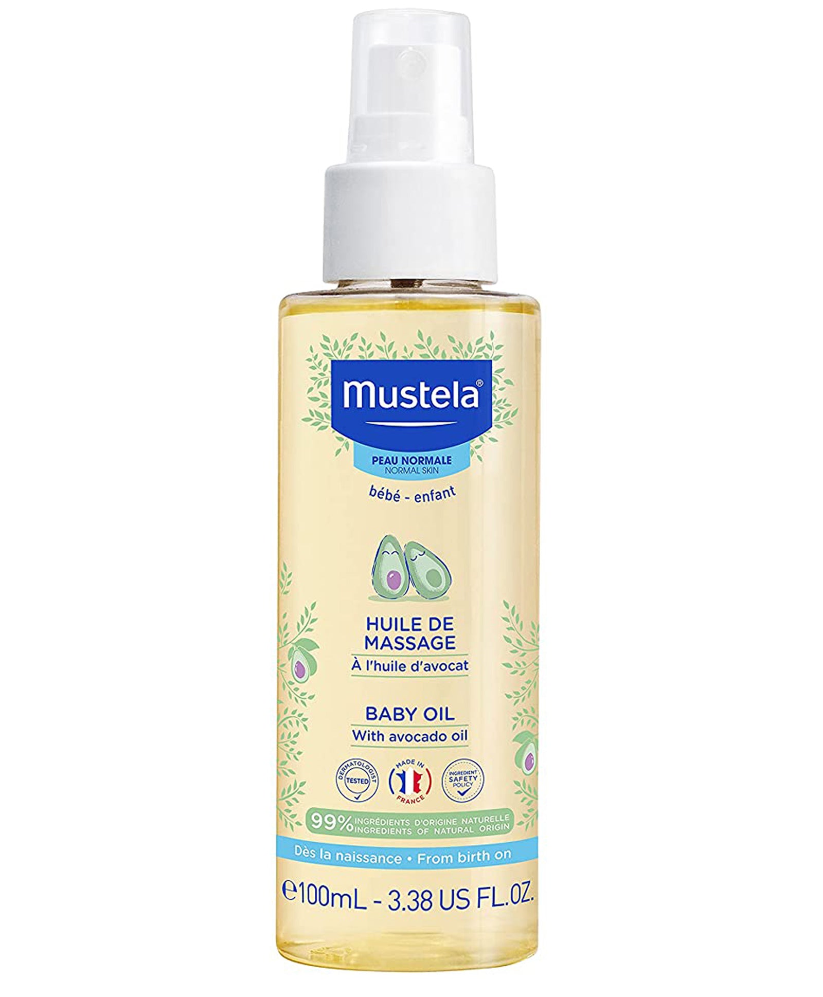 Mustela Huile De Massage Baby Oil with Avocado oil - 100ml