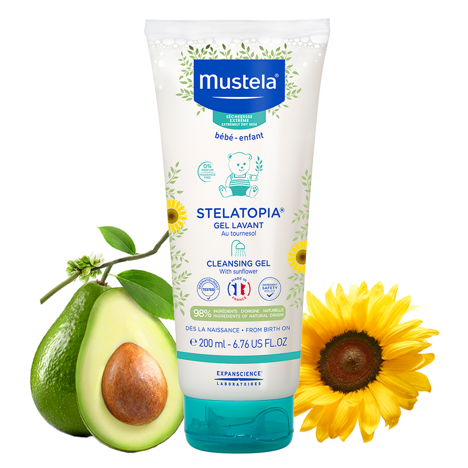 Mustela Stelatopia Gel Lavant Cleansing Gel with Sunflower - 200ml