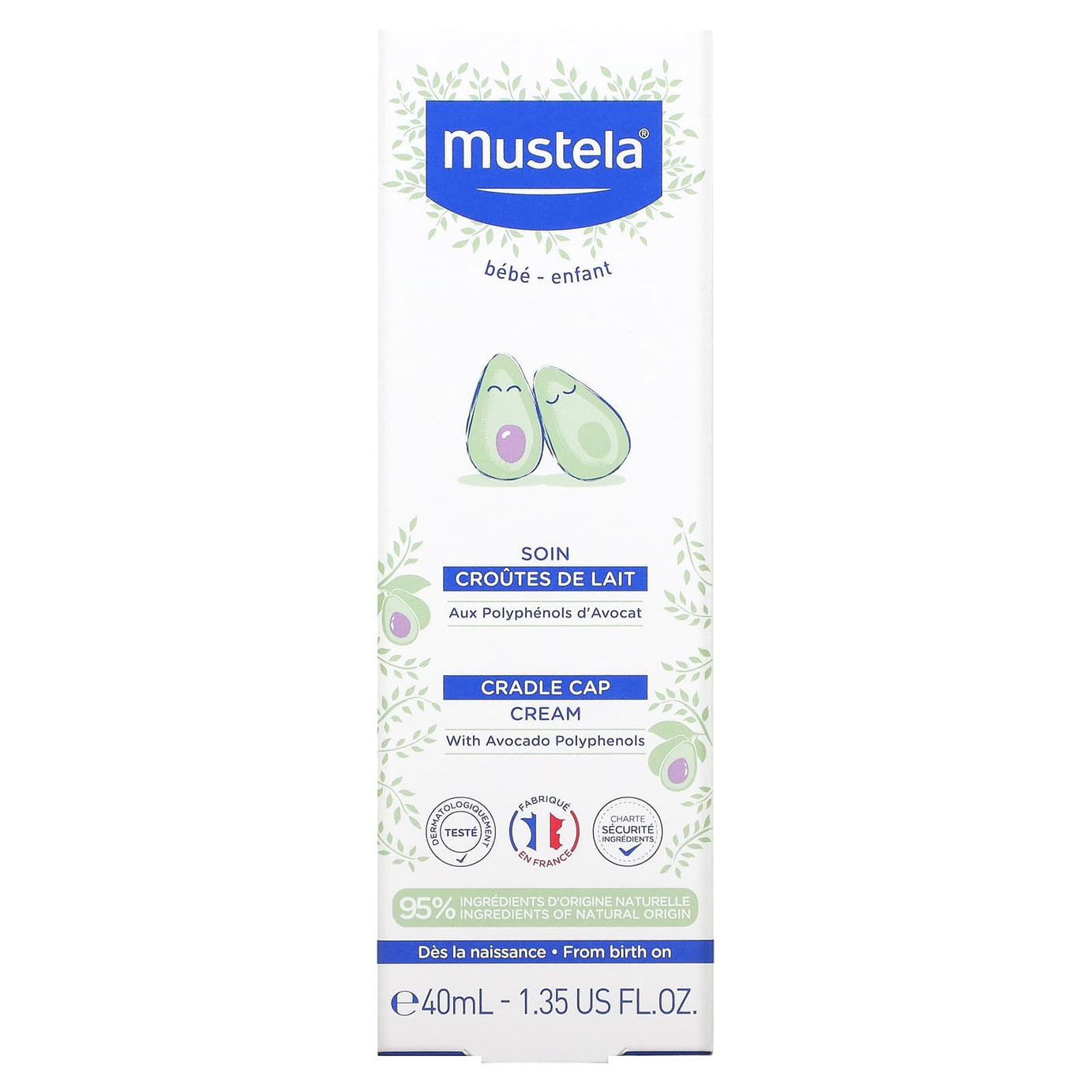 Mustela Cradle Cap Cream With Avocado Polyphenols - 40ml