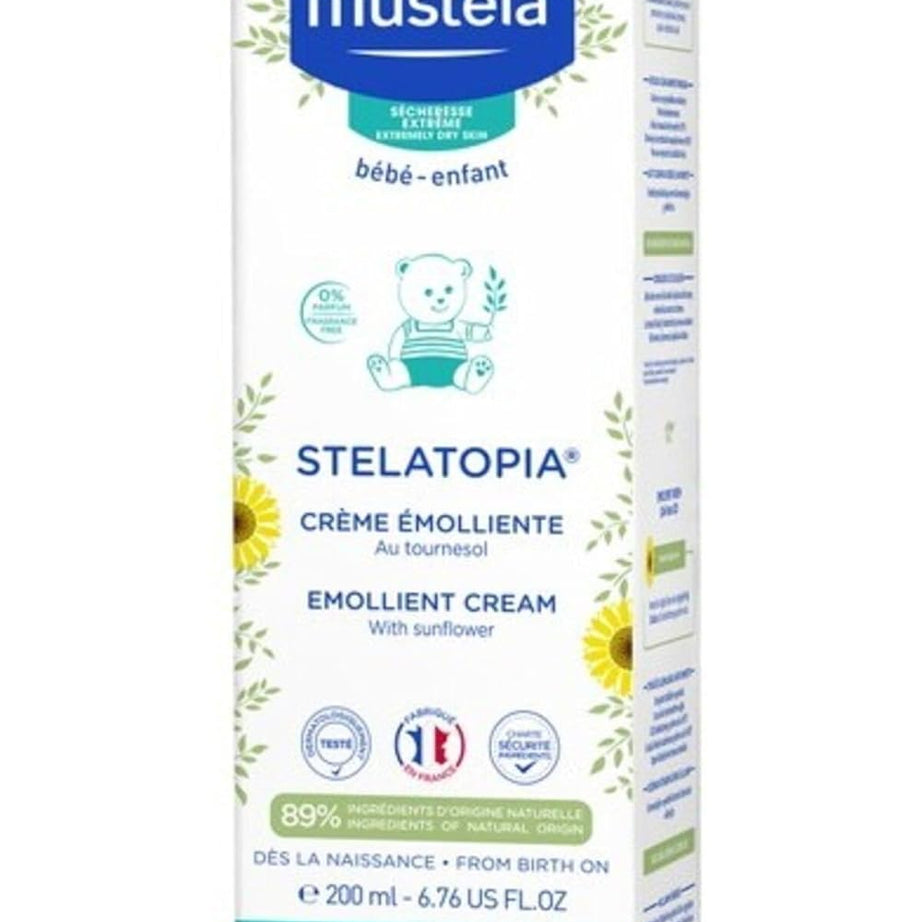 Mustela Stelatopia Emollient Baby Cream - with Natural Sunflower - 200ml