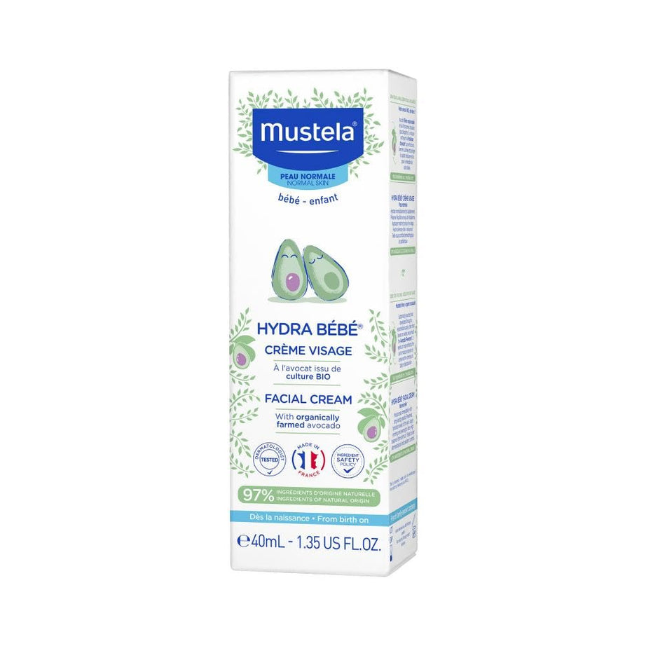 Mustela HydraBebe Facial Cream with avocado - 40ml