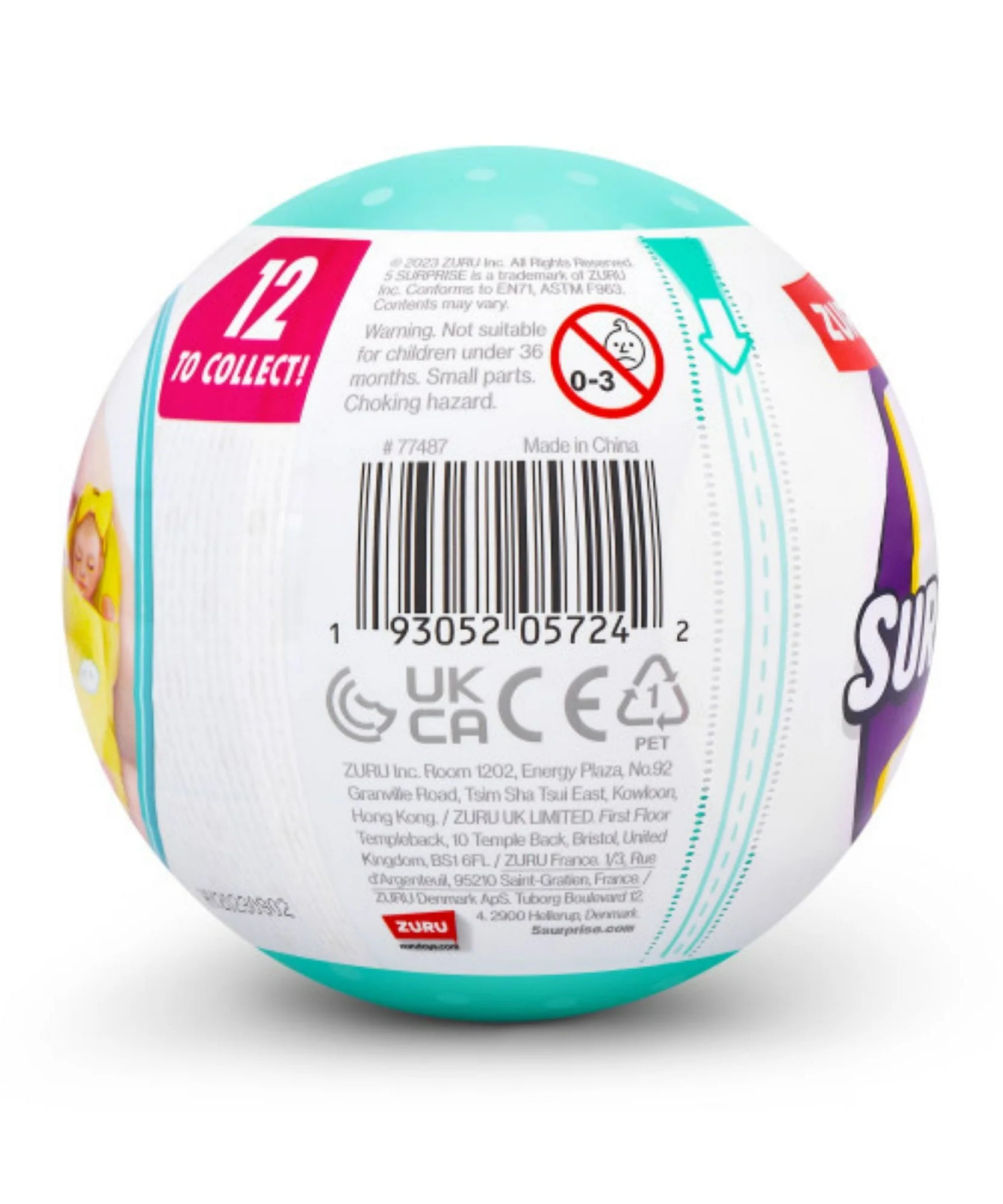 Zuru 5 Surprise My Mini Baby Series 1 | Mystery Capsule with 5 Surprises | Collectible Ultra-Realistic Miniature Baby Doll & Playset for Kids 3+