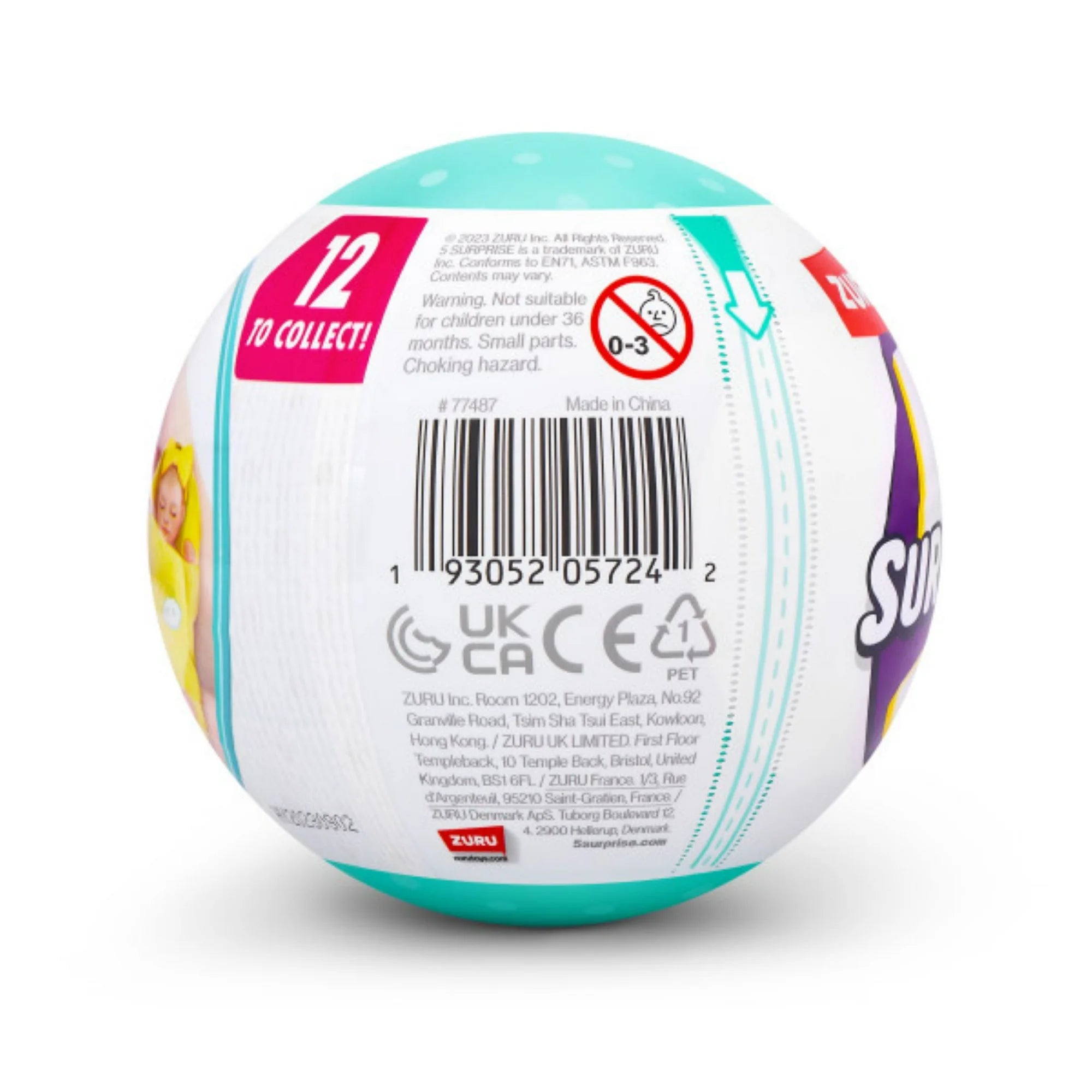 Zuru 5 Surprise My Mini Baby Series 1 | Mystery Capsule with 5 Surprises | Collectible Ultra-Realistic Miniature Baby Doll & Playset for Kids 3+