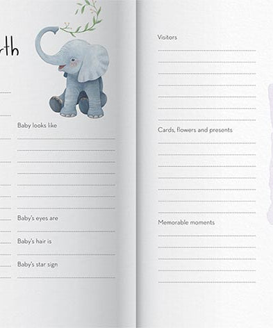 Hinkler My Baby Record Book with 24 Milestone Cards | Gender-Neutral Keepsake Memory Book with Photo Space & Nursery Rhymes | Baby’s First Year Tracker Gift - MINIMEE KIDS