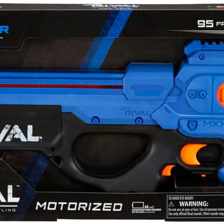 Nerf Rival Charger MXX-1200 Motorized Blaster 12-Round Capacity | 95 FPS Velocity | Includes 24 Rival Rounds | Team Blue | Ages 14+