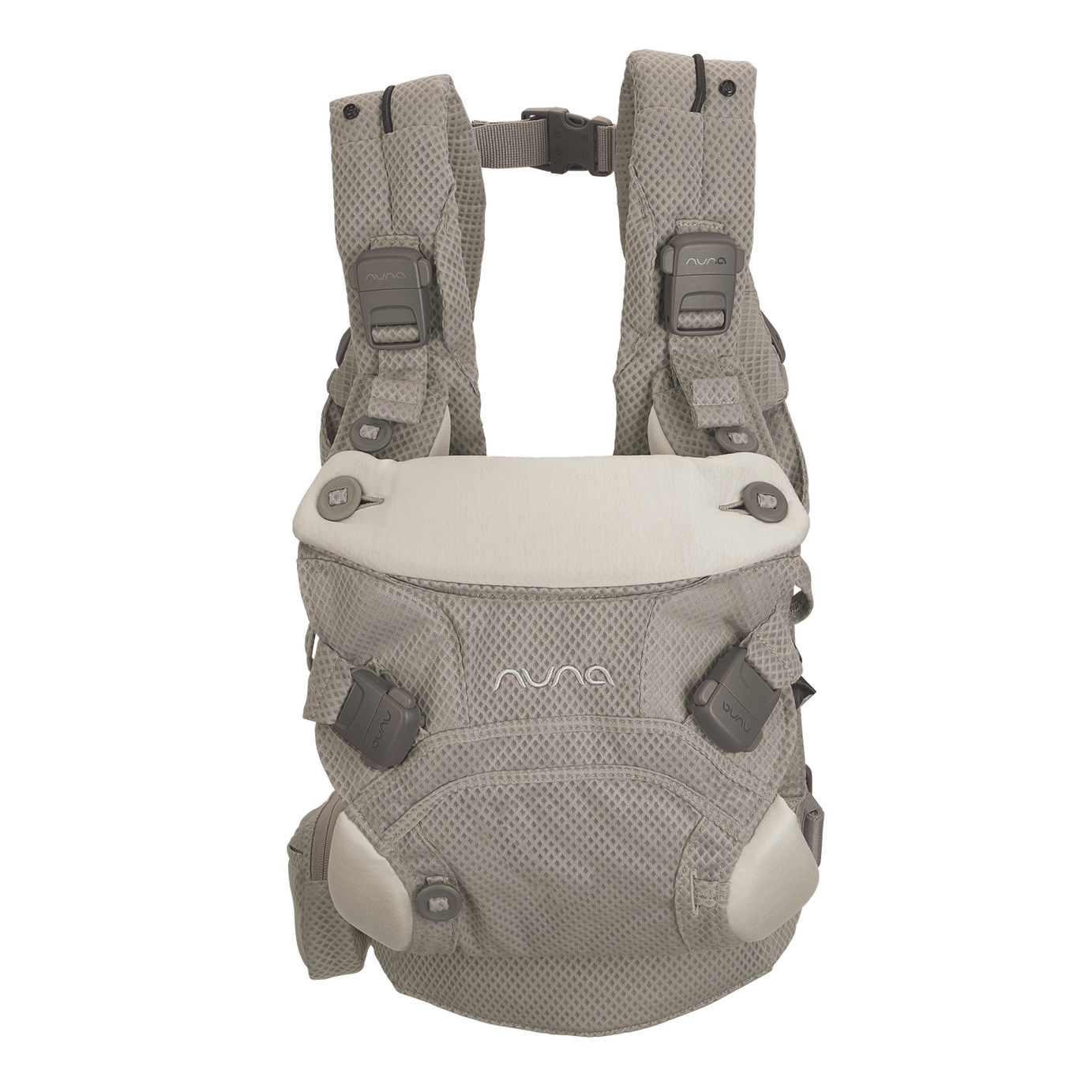 Nuna CUDL Clik 4-in-1 Ergonomic Baby Carrier - Fog | Versatile and Stylish Babywearing