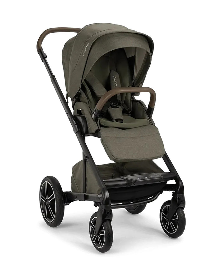 Nuna Mixx Next Baby Stroller - Compact Fold Away Axle, Rear Wheel Free Flex Suspension, Pram for 0M+ (Up to 22kg) - Pine