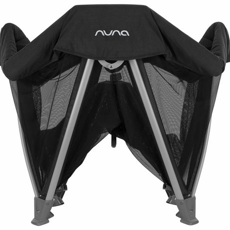 Nuna SENA Aire Playard with Zip Off Bassinet - Caviar | The Ultimate Travel Crib for Your Baby's Comfort