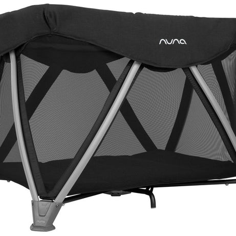 Nuna SENA Aire Playard with Zip Off Bassinet - Caviar | The Ultimate Travel Crib for Your Baby's Comfort