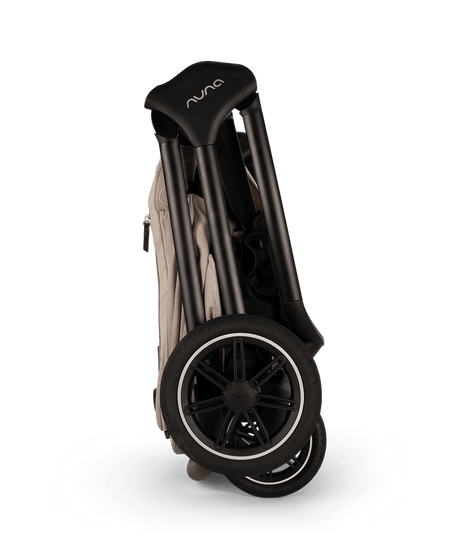 Nuna TRIV Next Baby Stroller | Spring Suspension Seat Technology, One Touch Braking System Pram for 0M+ (Up to 22kg) - Biscotti
