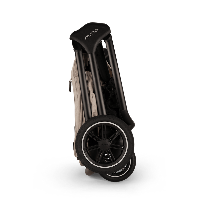 Nuna TRIV Next Baby Stroller | Spring Suspension Seat Technology, One Touch Braking System Pram for 0M+ (Up to 22kg) - Biscotti