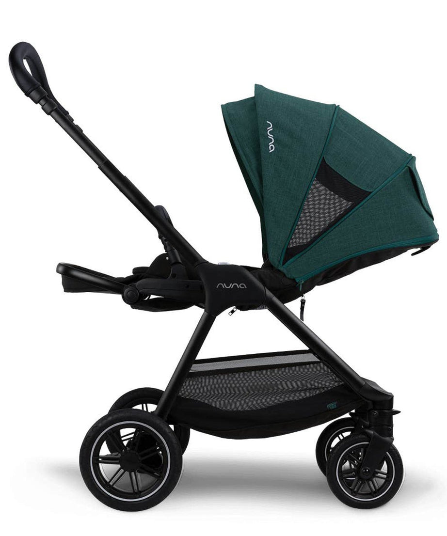 Nuna TRIV Next Baby Stroller | With Spring Suspension Seat Technology, One Touch Braking System | Pram for 0M+ (Up to 22kg) - Lagoon
