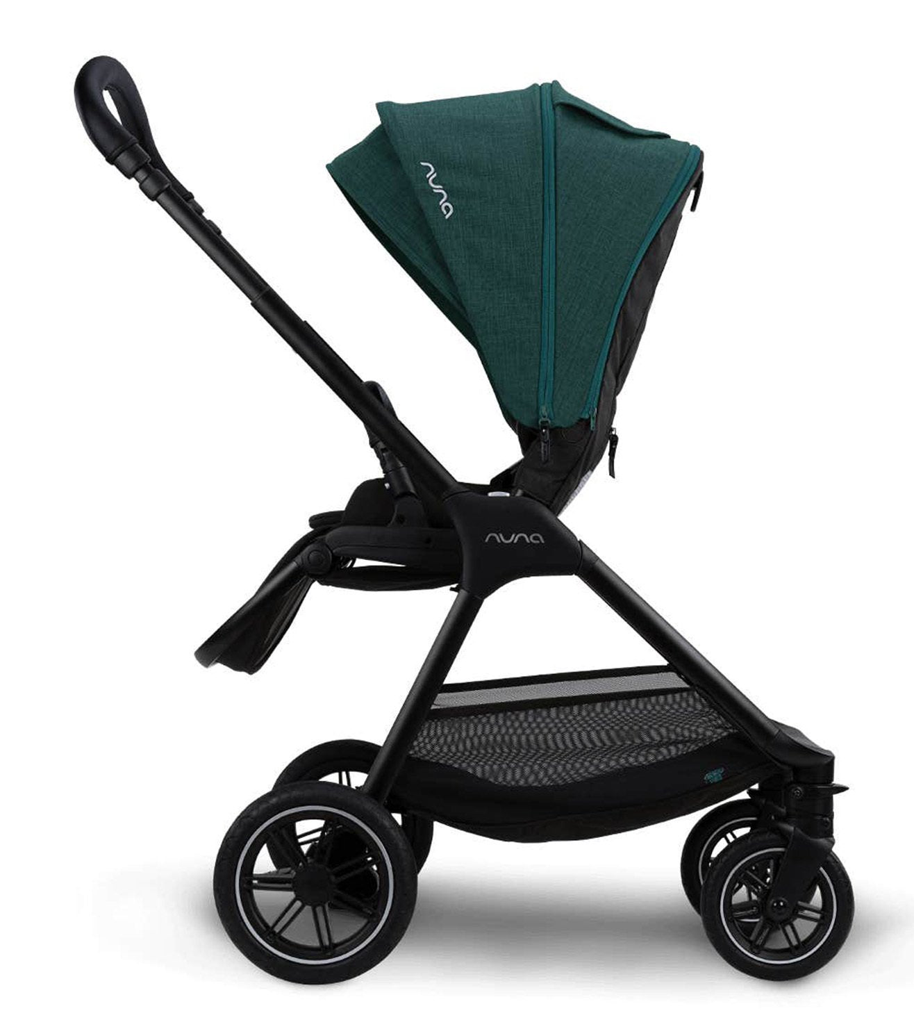 Nuna TRIV Next Baby Stroller | With Spring Suspension Seat Technology, One Touch Braking System | Pram for 0M+ (Up to 22kg) - Lagoon