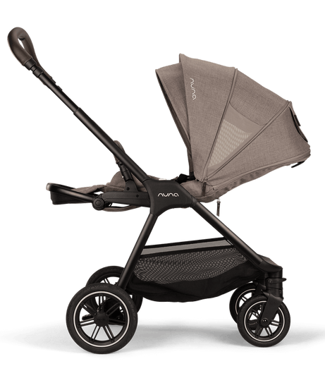 Nuna TRIV Next Baby Stroller | Spring Suspension Seat Technology, One Touch Braking System | Pram for 0M+ (Up to 22kg) - Cedar