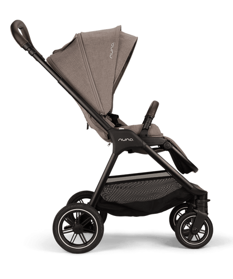 Nuna TRIV Next Baby Stroller | Spring Suspension Seat Technology, One Touch Braking System | Pram for 0M+ (Up to 22kg) - Cedar
