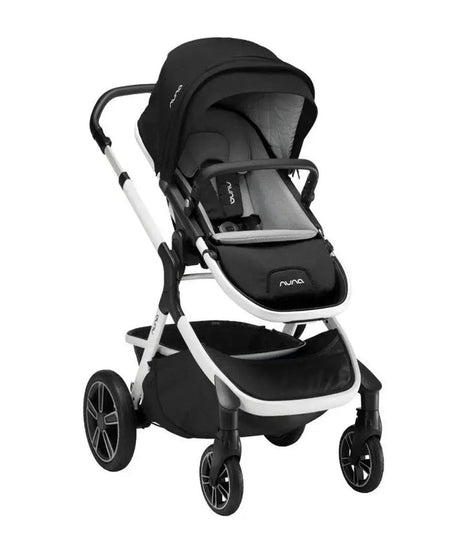 Nuna Demi Grow Baby Stroller - Converts to Double or Twin Stroller | Dual Suspension Pram Versatile and Innovative Stroller for 0M+ (Up to 22kg) - Cyber