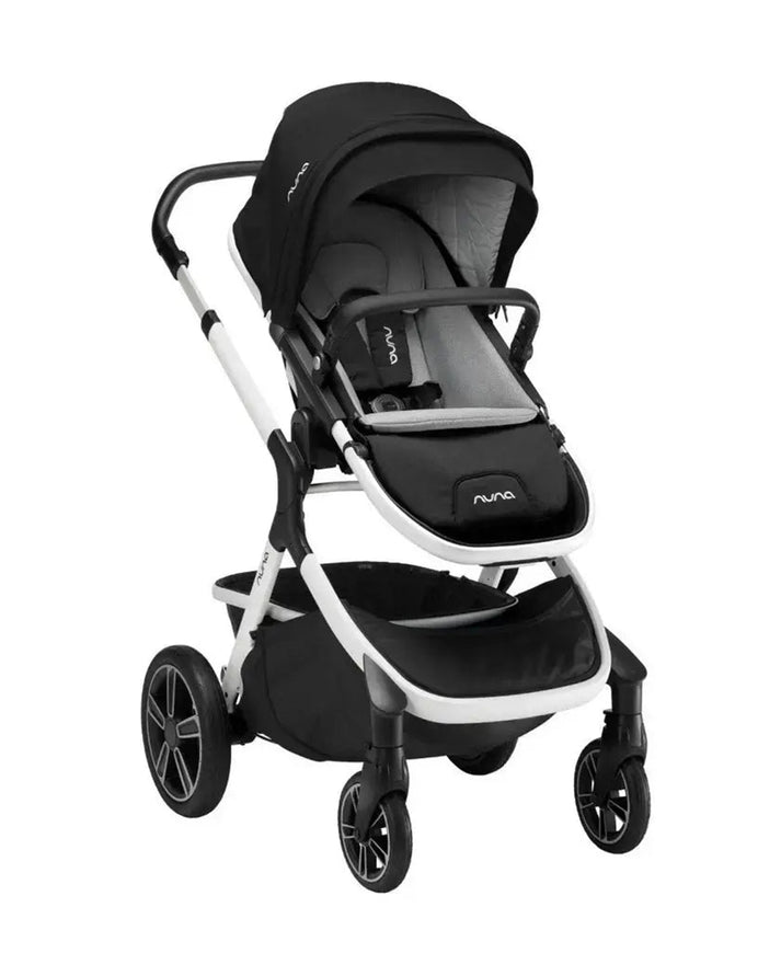 Nuna Demi Grow Baby Stroller - Converts to Double or Twin Stroller | Dual Suspension Pram Versatile and Innovative Stroller for 0M+ (Up to 22kg) - Cyber