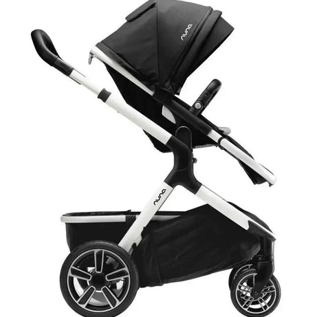 Nuna Demi Grow Baby Stroller - Converts to Double or Twin Stroller | Dual Suspension Pram Versatile and Innovative Stroller for 0M+ (Up to 22kg) - Cyber