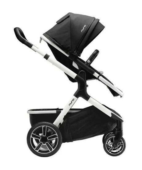 Nuna Demi Grow Baby Stroller - Converts to Double or Twin Stroller | Dual Suspension Pram Versatile and Innovative Stroller for 0M+ (Up to 22kg) - Cyber