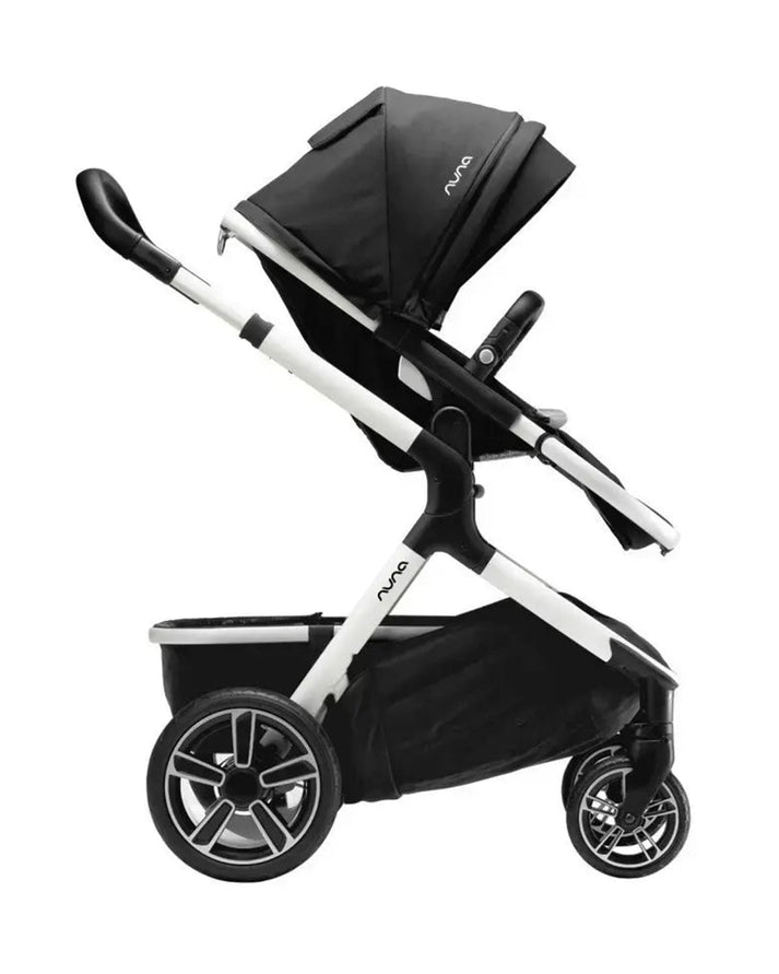 Nuna Demi Grow Baby Stroller - Converts to Double or Twin Stroller | Dual Suspension Pram Versatile and Innovative Stroller for 0M+ (Up to 22kg) - Cyber