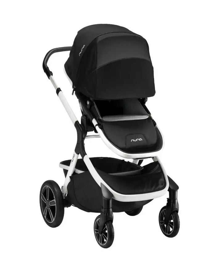 Nuna Demi Grow Baby Stroller - Converts to Double or Twin Stroller | Dual Suspension Pram Versatile and Innovative Stroller for 0M+ (Up to 22kg) - Cyber