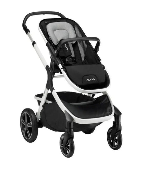 Nuna Demi Grow Baby Stroller - Converts to Double or Twin Stroller | Dual Suspension Pram Versatile and Innovative Stroller for 0M+ (Up to 22kg) - Cyber