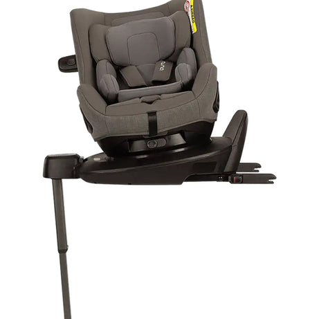 Nuna Pruu Baby Car Seat - Versatile 360° Rotation for Newborn to 5 Years - Granite