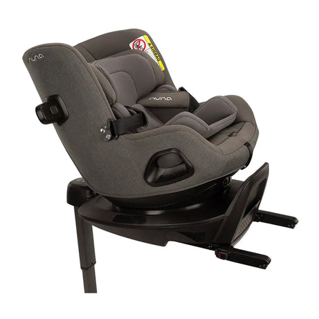Nuna Pruu Baby Car Seat - Versatile 360° Rotation for Newborn to 5 Years - Granite