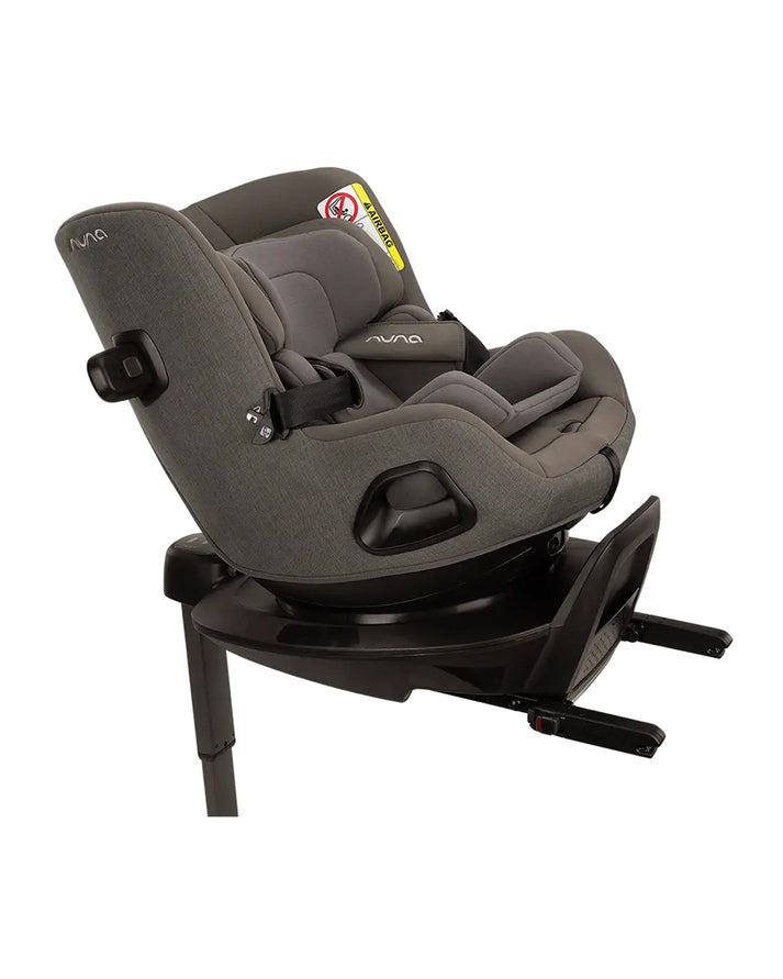 Nuna Pruu Baby Car Seat - Versatile 360° Rotation for Newborn to 5 Years - Granite