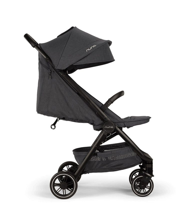 Nuna TRVL Compact Stroller in Dark Ocean – Ultra-Lightweight, Travel-Friendly Stroller for Infants and Toddlers with One-Hand Fold, Adjustable Recline, UPF 50+ Canopy & Progressive Suspension for Smooth Rides