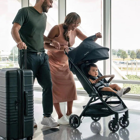Nuna TRVL Compact Stroller in Dark Ocean – Ultra-Lightweight, Travel-Friendly Stroller for Infants and Toddlers with One-Hand Fold, Adjustable Recline, UPF 50+ Canopy & Progressive Suspension for Smooth Rides