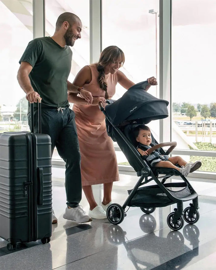 Nuna TRVL Compact Stroller in Dark Ocean – Ultra-Lightweight, Travel-Friendly Stroller for Infants and Toddlers with One-Hand Fold, Adjustable Recline, UPF 50+ Canopy & Progressive Suspension for Smooth Rides