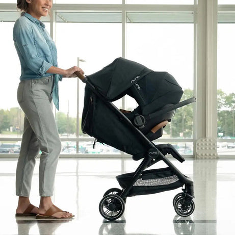 Nuna TRVL Compact Stroller in Dark Ocean – Ultra-Lightweight, Travel-Friendly Stroller for Infants and Toddlers with One-Hand Fold, Adjustable Recline, UPF 50+ Canopy & Progressive Suspension for Smooth Rides
