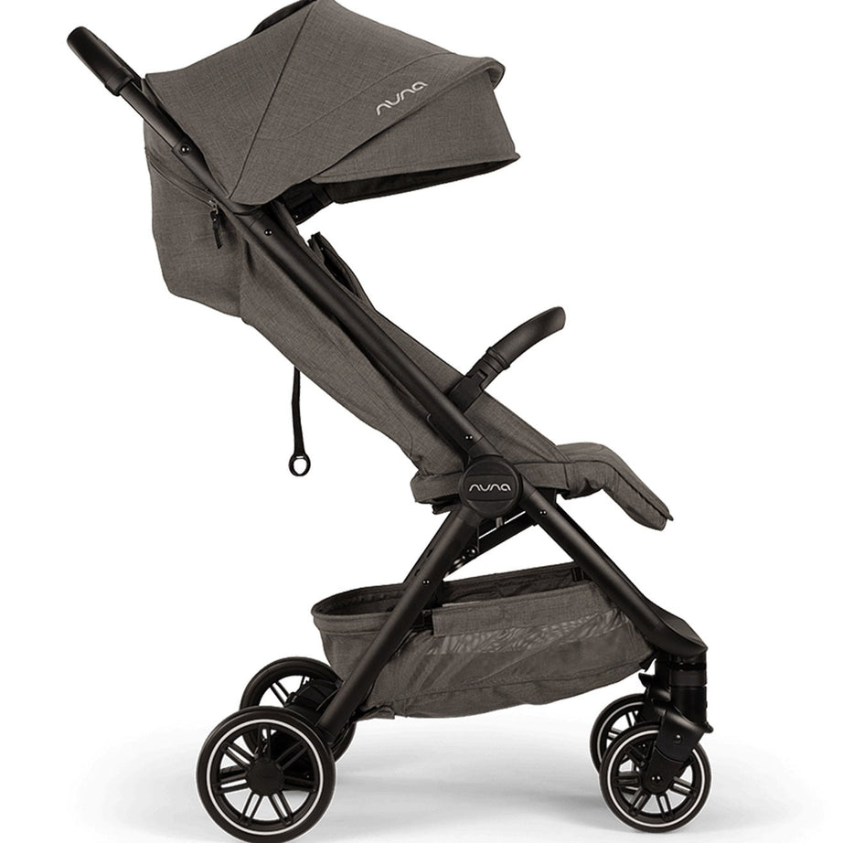 Nuna TRVL Compact Stroller in Granite – Ultra-Lightweight, Easy-Fold, and Stylish Stroller for Infants and Toddlers with One-Hand Recline, UPF 50+ Canopy, and Progressive Suspension for a Smooth Ride