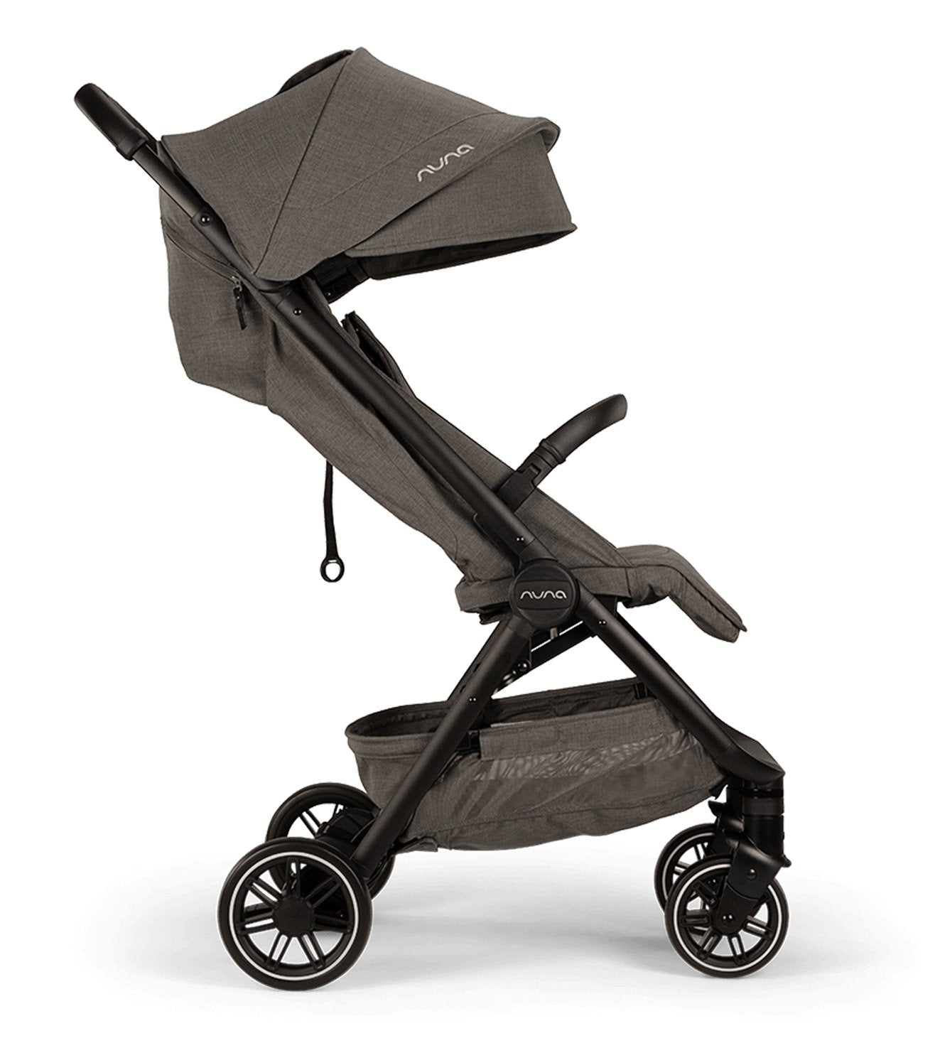Nuna TRVL Compact Stroller in Granite – Ultra-Lightweight, Easy-Fold, and Stylish Stroller for Infants and Toddlers with One-Hand Recline, UPF 50+ Canopy, and Progressive Suspension for a Smooth Ride