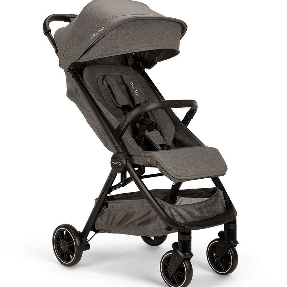 Nuna TRVL Compact Stroller - Granite | Stylish and Versatile Stroller for Infants and Toddlers | Easy-Fold and Lightweight Design