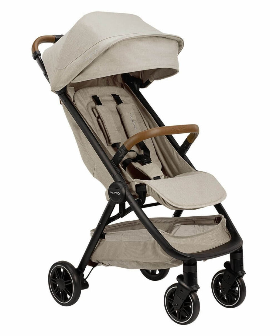 Nuna TRVL Compact Stroller in Hazelwood – Ultra-Lightweight, Easy-Fold, and Stylish Stroller for Infants and Toddlers with One-Hand Recline, UPF 50+ Canopy, and Progressive Suspension for a Smooth Ride - MINIMEE KIDS
