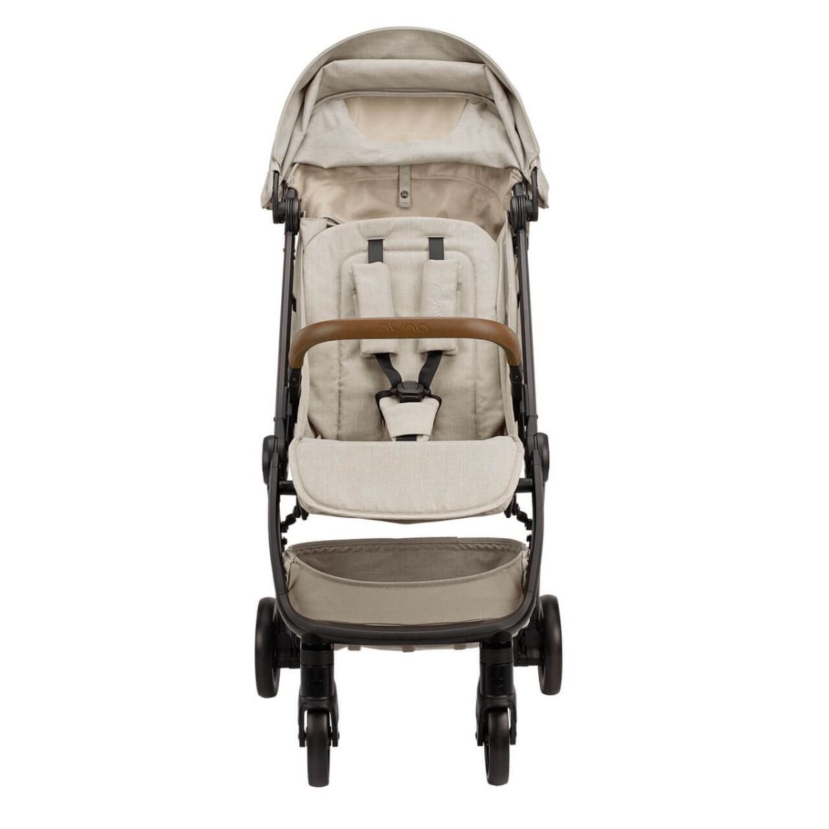 Nuna TRVL Compact Stroller in Hazelwood – Ultra-Lightweight, Easy-Fold, and Stylish Stroller for Infants and Toddlers with One-Hand Recline, UPF 50+ Canopy, and Progressive Suspension for a Smooth Ride