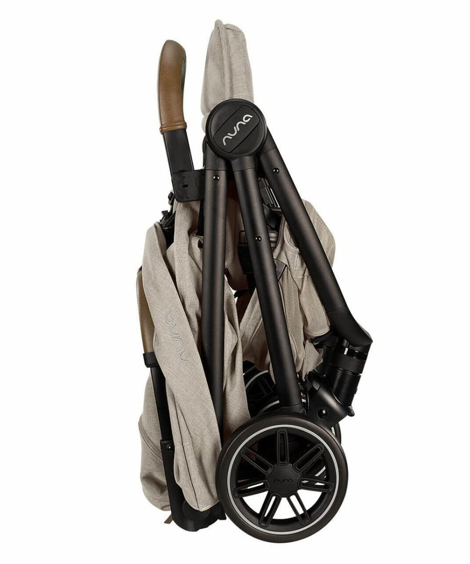 Nuna TRVL Compact Stroller in Hazelwood – Ultra-Lightweight, Easy-Fold, and Stylish Stroller for Infants and Toddlers with One-Hand Recline, UPF 50+ Canopy, and Progressive Suspension for a Smooth Ride - MINIMEE KIDS