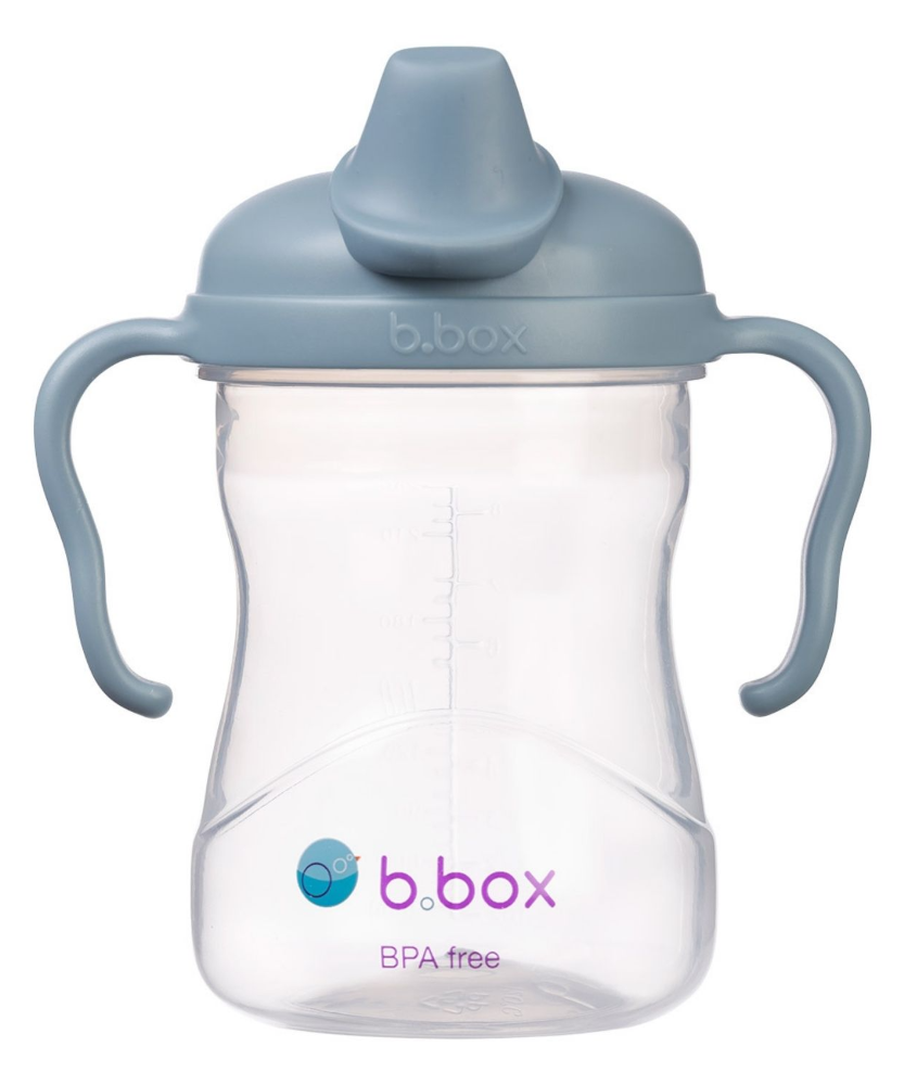 B.Box Soft Spout Cup (240ml) | Ultra-Gentle Silicone Transition Cup for Babies (4m+) | Ergonomic Easy-Grip Handles & Hygienic Spout Cover | BPA-Free & Modular Design - MINIMEE KIDS