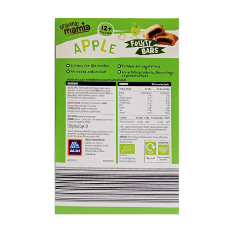 Organic Mamia Apple Fruity Bars For 12+ Months Babies - 120g