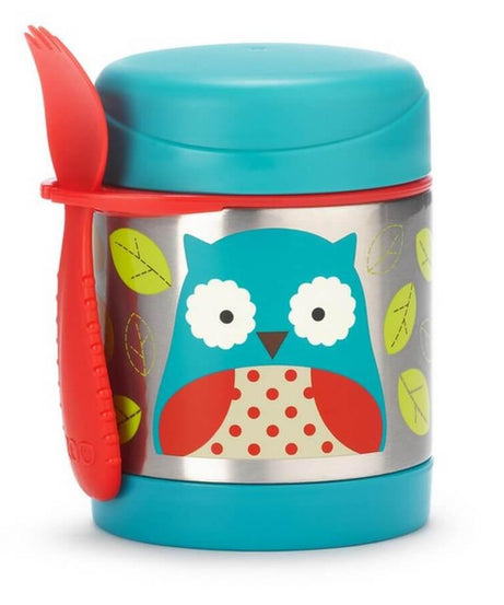 Skip Hop Zoo Insulated Stainless Steel Food Jar | BPA Free, 325ml, Keeps Food Cold for 5 Hours & Warm for 7 Hours