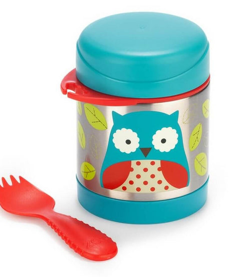 Skip Hop Zoo Insulated Stainless Steel Food Jar | BPA Free, 325ml, Keeps Food Cold for 5 Hours & Warm for 7 Hours