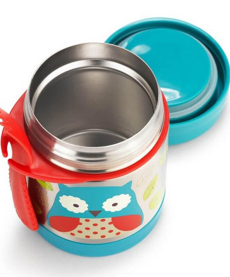 Skip Hop Zoo Insulated Stainless Steel Food Jar | BPA Free, 325ml, Keeps Food Cold for 5 Hours & Warm for 7 Hours