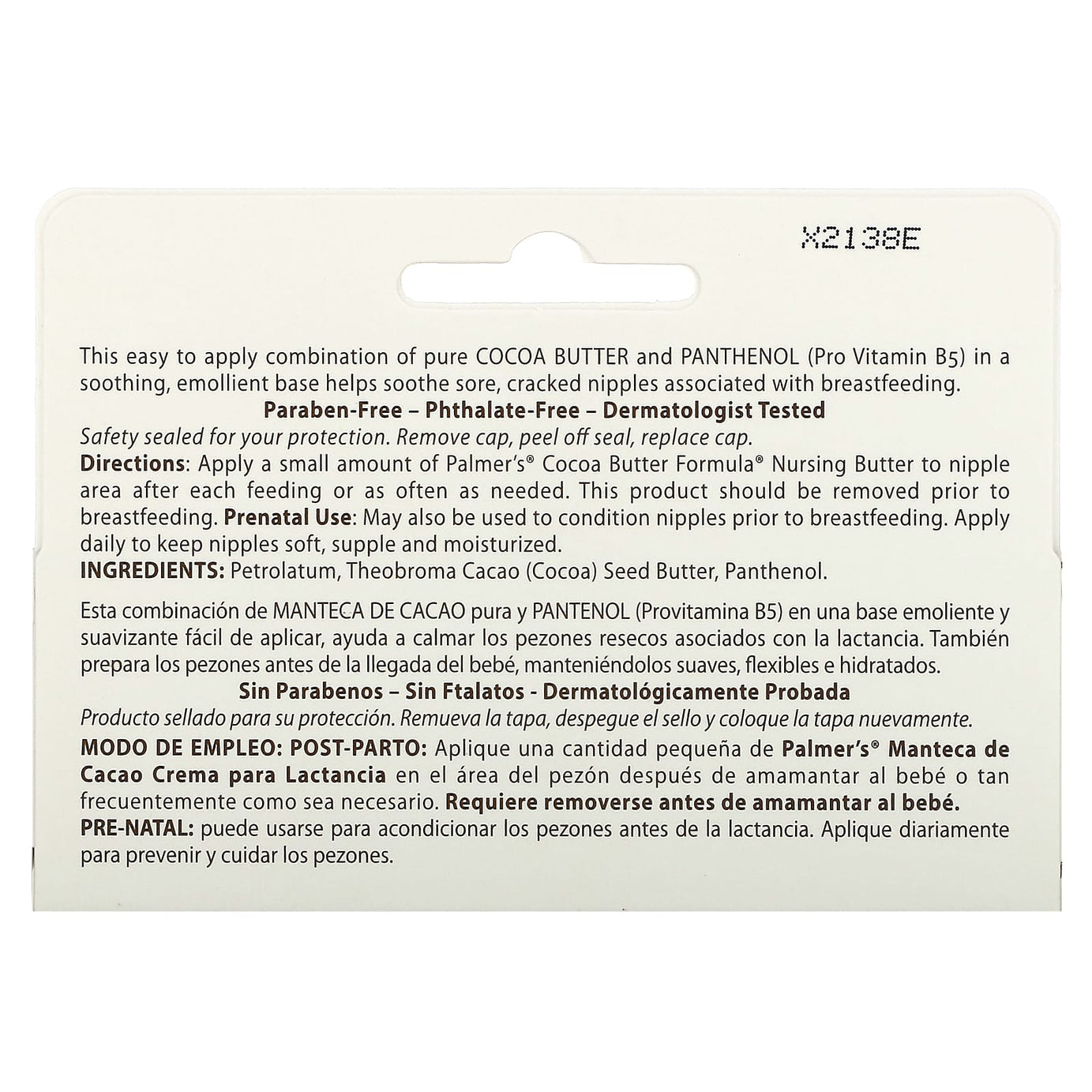 Palmer's Cocoa Butter Formula Nursing Butter – Soothing Nipple Cream for Breastfeeding Mothers with Pro-Vitamin B5 & Cocoa Butter | 30g Tube for Cracked & Sore Nipples
